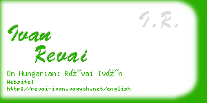 ivan revai business card